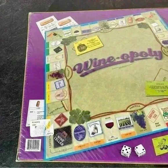 Wineopoly Wine-Opoly Monopoly Board Game NEW Factory Sealed USA Late for the Sky - Picture 5 of 7